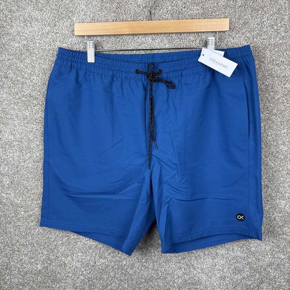 Outerknown Nomadic Volley Swim Hybrid Shorts‎ True Blue Men's Large NEW